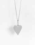 Amaya Heart Necklace Necklaces THATCH 18+2" rhodium 