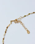 Double Strand Shimmer Coin Lariat Necklaces P&K   