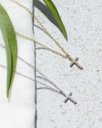 Small Classic Cross Necklace Necklaces P&K   