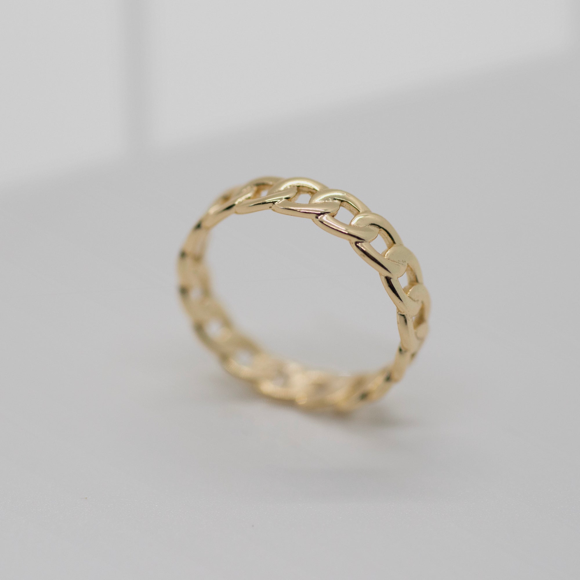 Chain Link Ring Rings P&K Yellow gold 6 