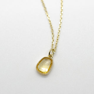 Belle Yellow Sapphire Necklace | 14K Necklaces Four Twenty Three   