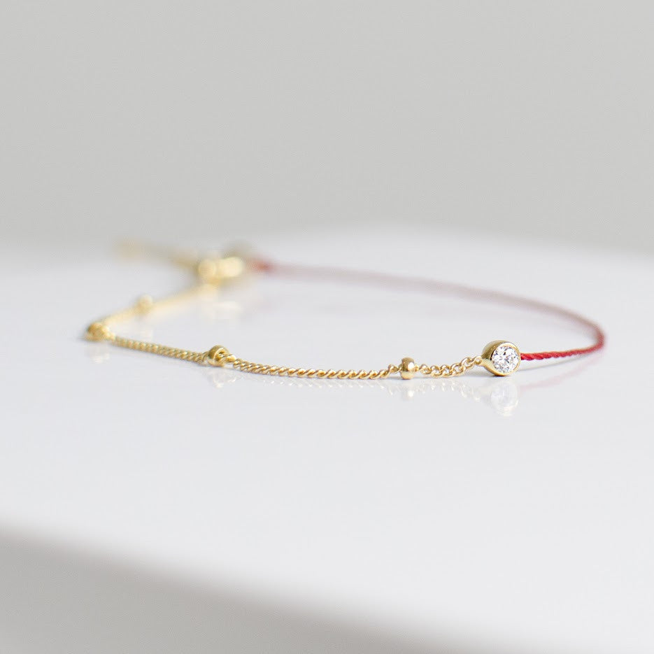 Half and Half Bracelet Bracelets P&K Red/Gold  