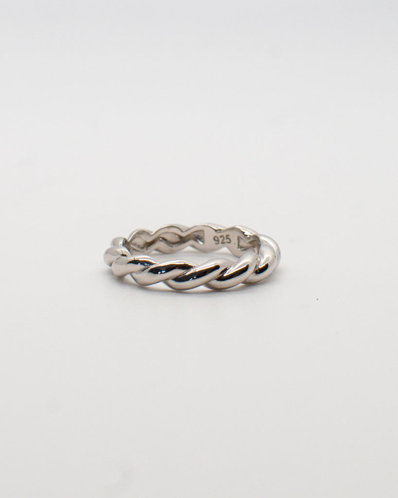 Oz Twisted Ring Rings P&K Silver 6 