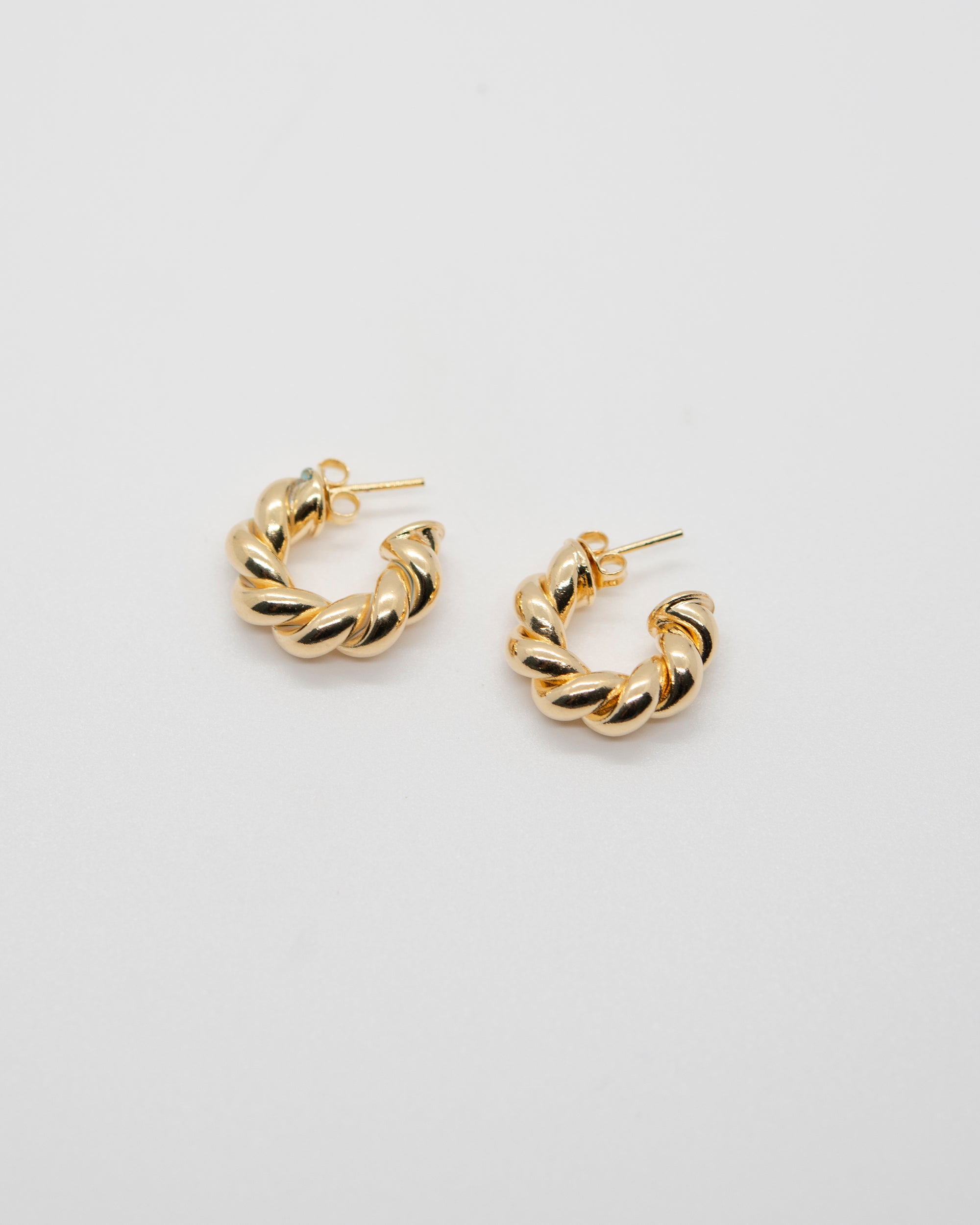Mini Chunky Twist Hoop Earrings Earrings P&K   