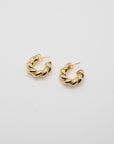 Mini Chunky Twist Hoop Earrings Earrings P&K   