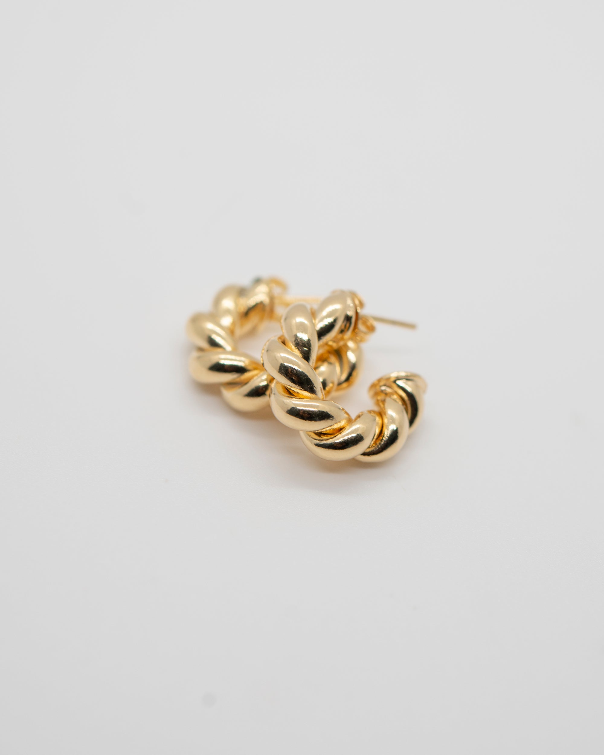Mini Chunky Twist Hoop Earrings Earrings P&K   