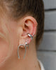 Double Bar Open Hoop Earrings Earrings P&K   