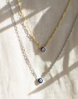 Teeny Tiny Enamel Eye Necklace Necklaces P&K   