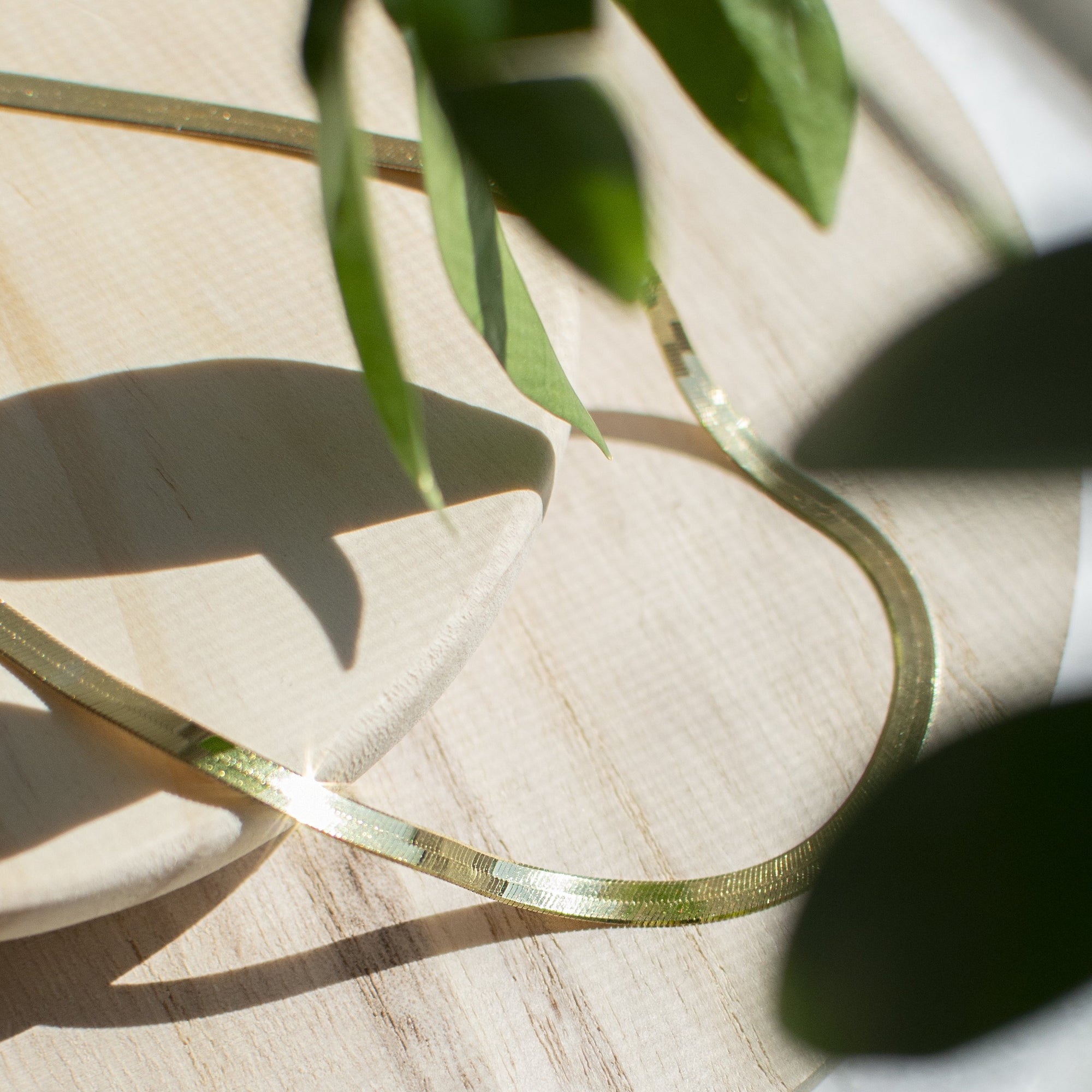 Herringbone Chain Necklace Necklaces P&K   