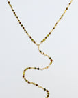 Sparkling Coin Lariat Necklaces P&K Yellow gold  