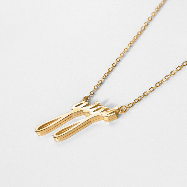 Gigi Script Necklace Necklaces THATCH   