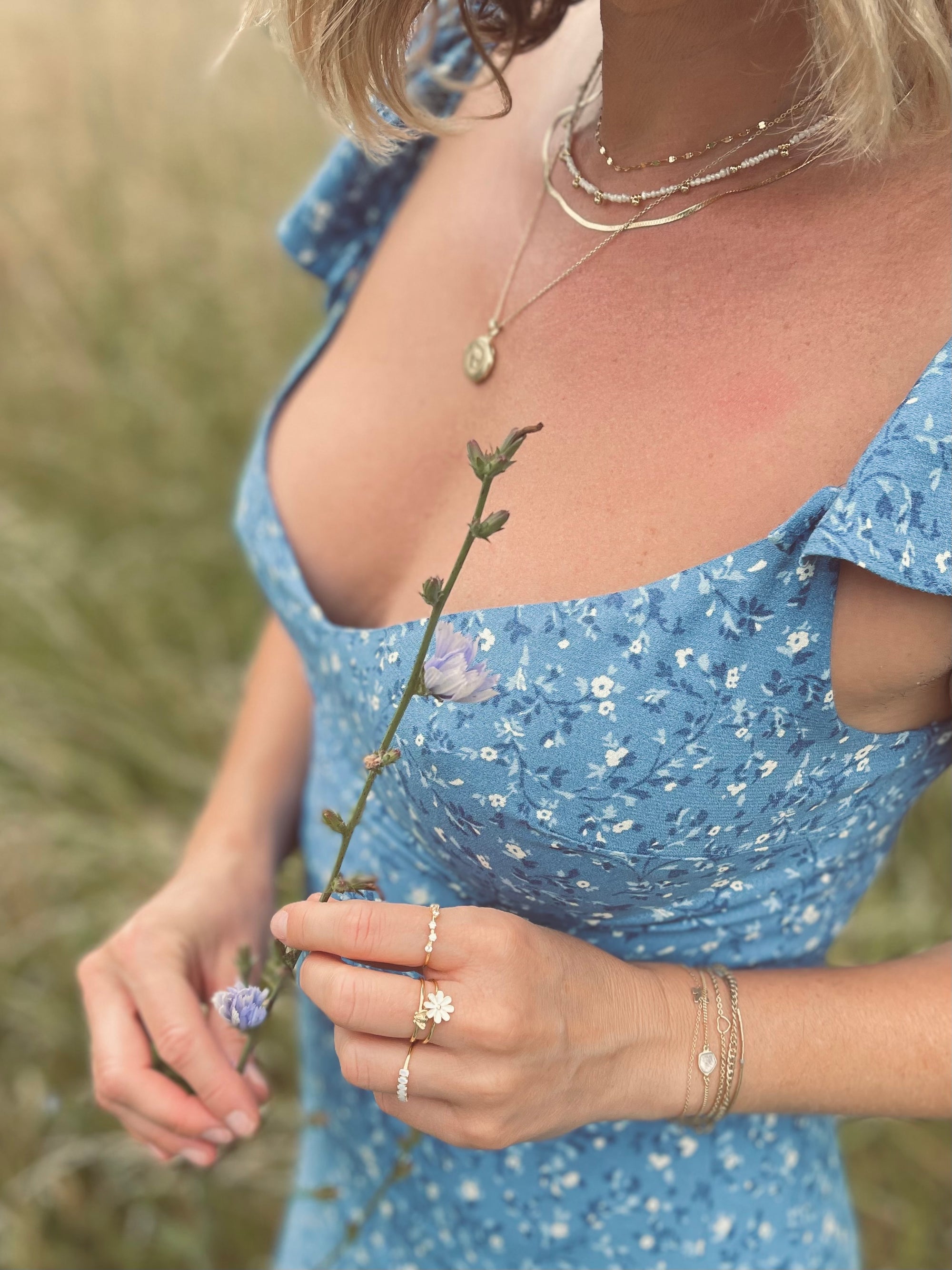 Khaya Beaded Gem Choker Necklaces P&K   