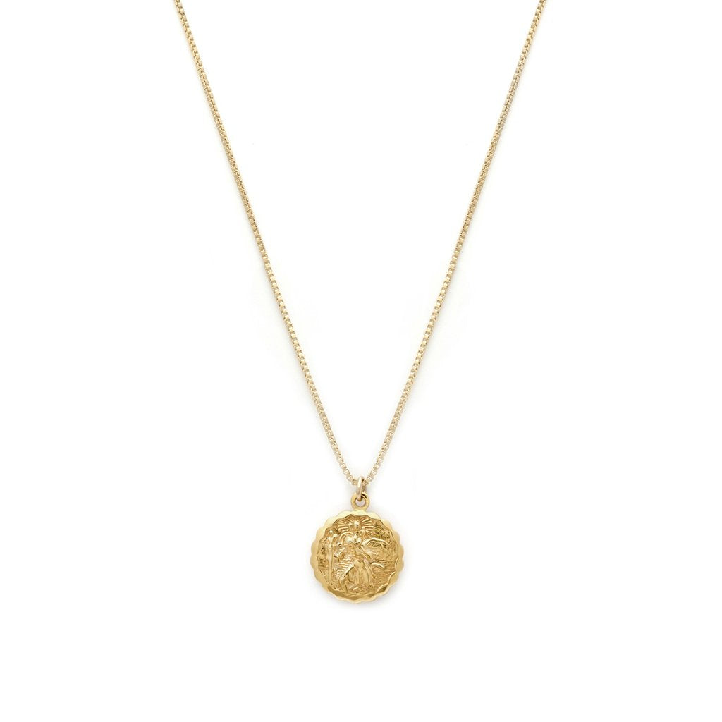 Saint Christopher Necklace | Gold Necklaces Leah Alexandra   
