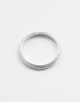Textured Plain Stacking Ring Rings P&K 5 Silver 