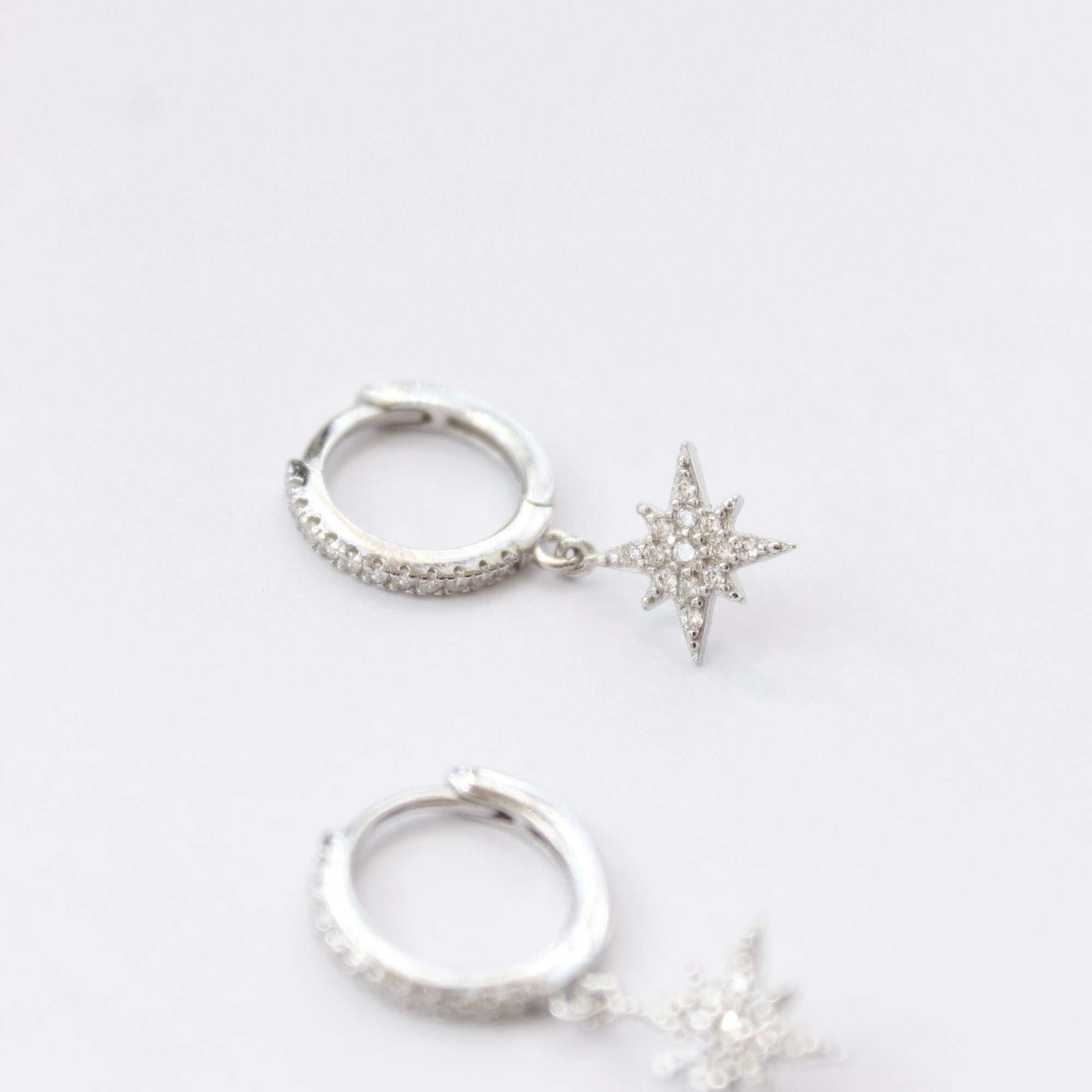 Star Charm Huggie Earrings Earrings P&K   