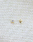 Teeny Tiny Bezel Stud Earrings Earrings P&K Yellow Gold  