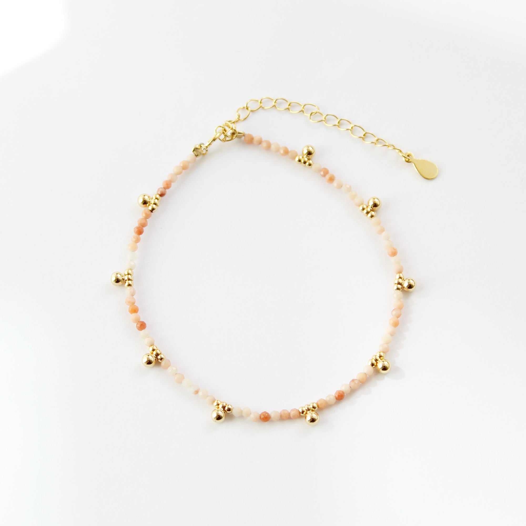 Khaya Beaded Gem Bracelet Bracelets P&K Pink  