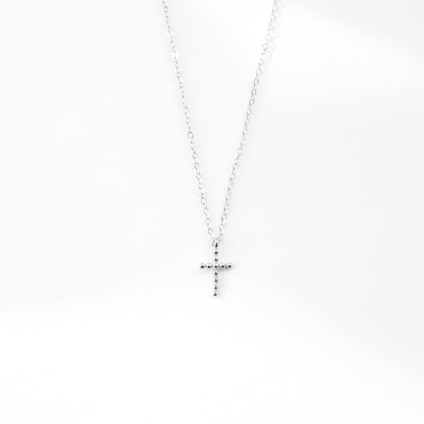 Beaded Cross Necklace Necklaces P&K   