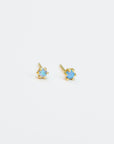 Opal Prong Stud Earrings Earrings P&K   