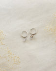 Fiona Charm Huggie Earrings Earrings Jewelry Design Group Silver  