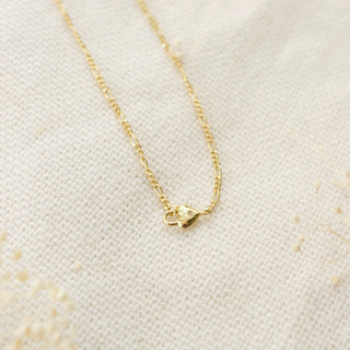 Heart Lock Figaro Necklace Necklaces P&K Gold  
