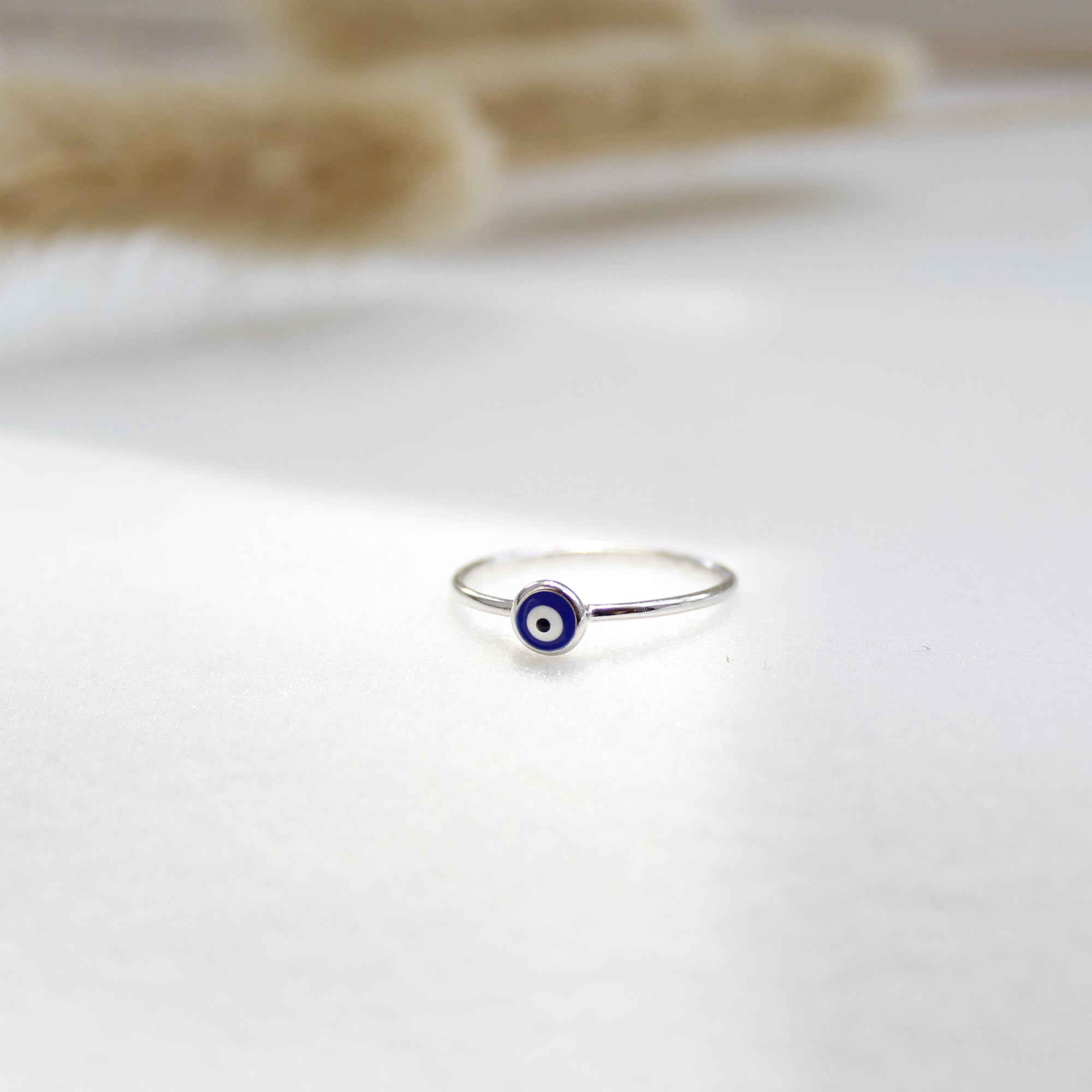 Tiny Evil Eye Ring Rings P&K Silver 5 