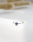 Tiny Evil Eye Ring Rings P&K Silver 5 