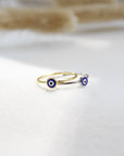 Tiny Evil Eye Ring Rings P&K   