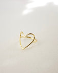 Open Heart Ring | Large Rings P&K   