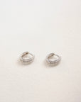 Seed Pearl Huggie Earrings Earrings P&K Silver  