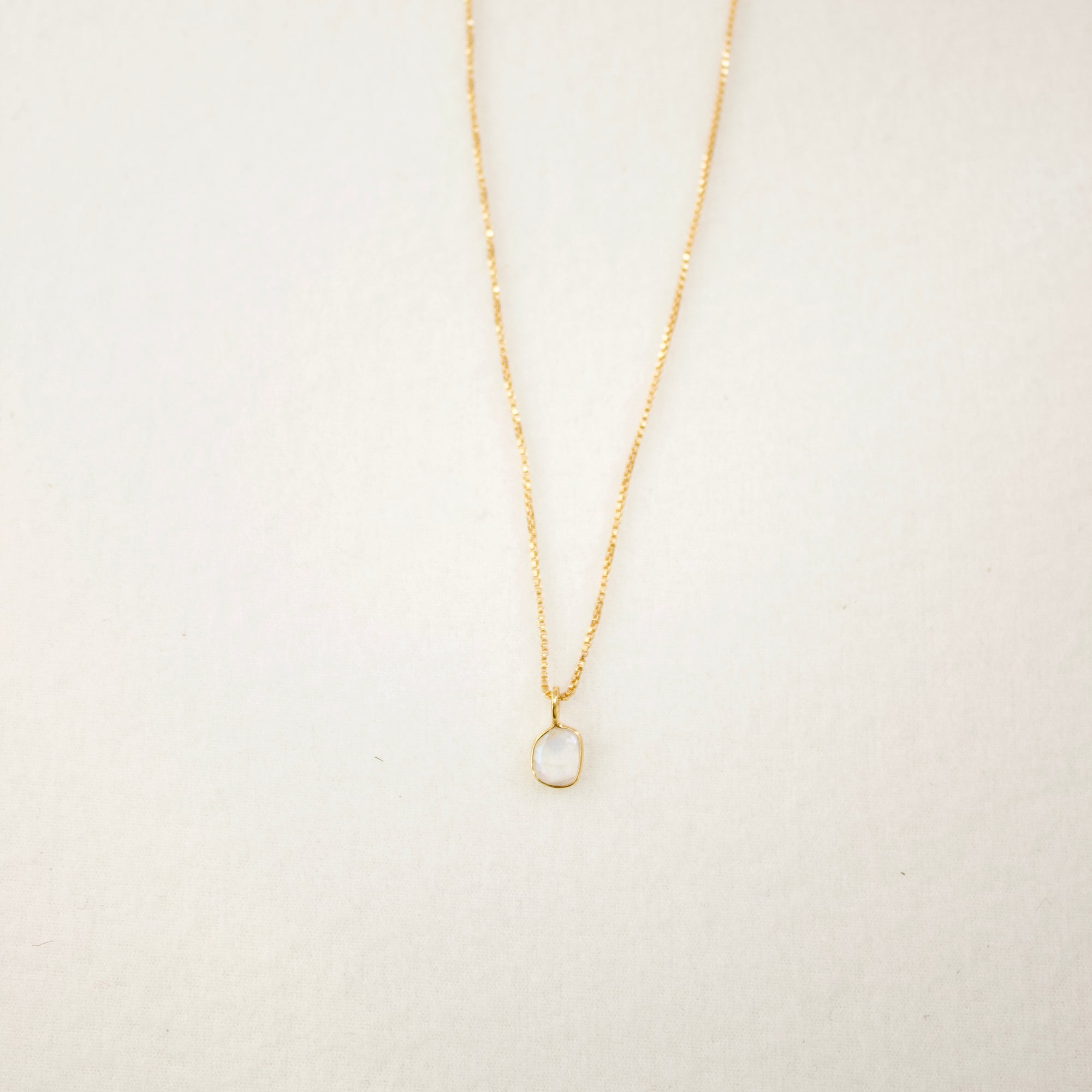 Sofia Slice Necklace | Moonstone Necklaces Leah Alexandra   
