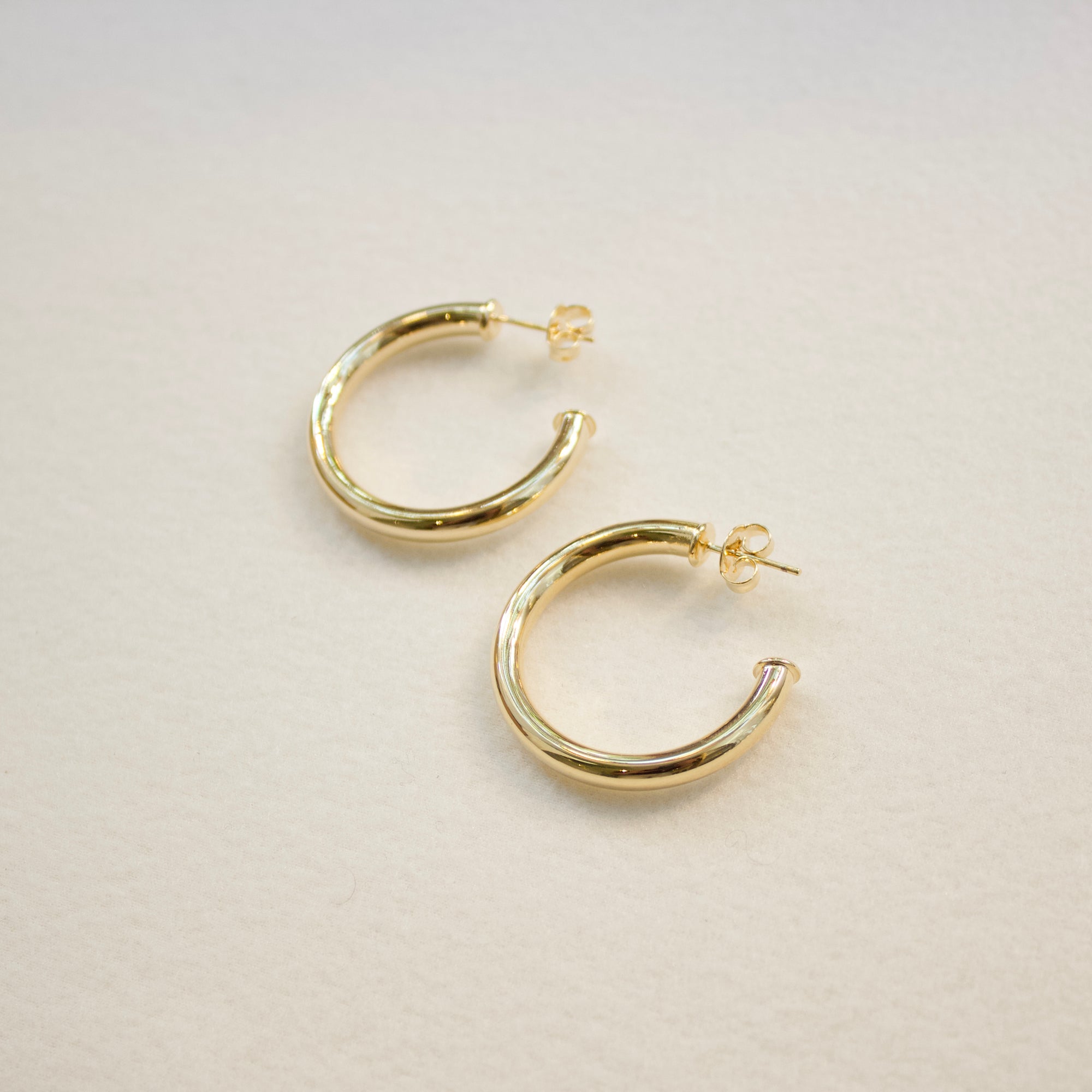 Classic Tube Hoops | Large Earrings P&K   