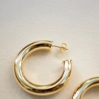Classic Tube Hoops | Thick X-Large Earrings P&K   