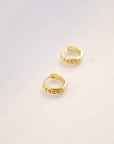 Miley Beaded Accent Huggies Earrings P&K   