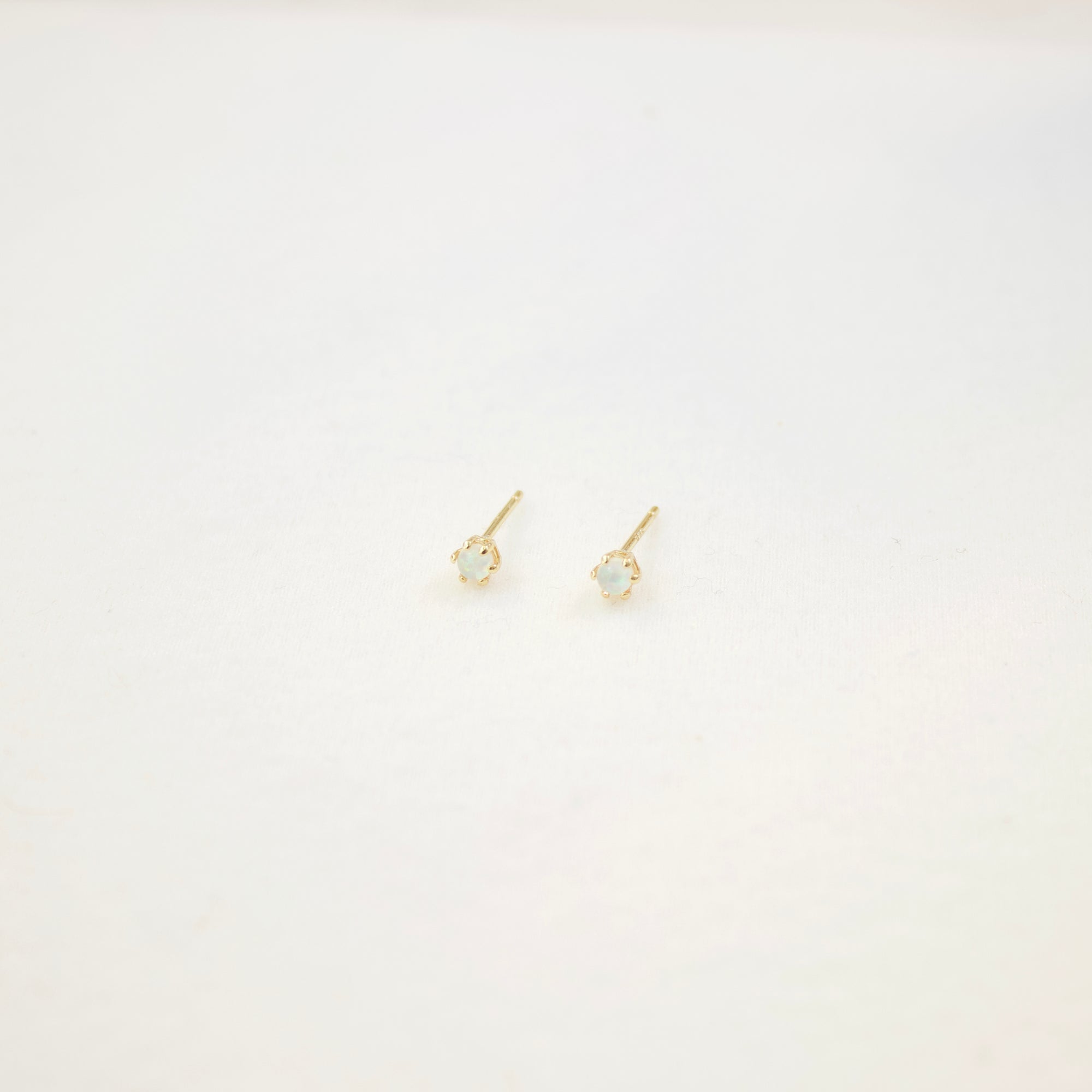 Opal Prong Stud Earrings Earrings P&K   