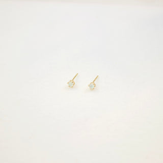 Opal Prong Stud Earrings Earrings P&K   