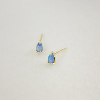 Teardrop Opal Stud Earrings Earrings P&K   