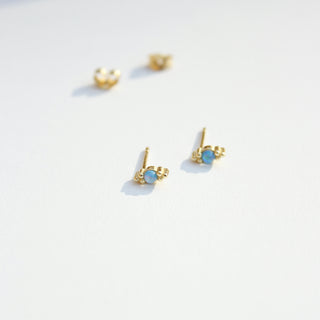 Lily Opal Stud Earrings Earrings P&K   