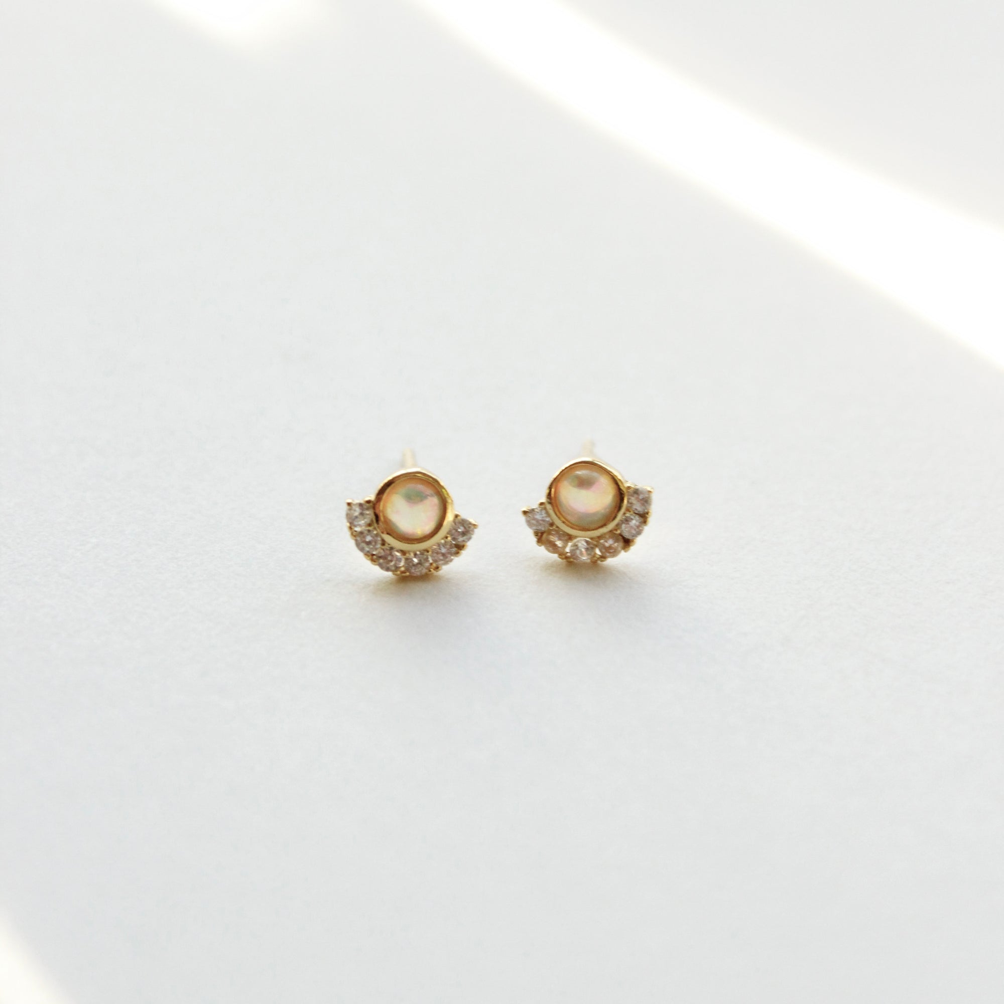 Aliana Opal Earrings Earrings P&K White Opal  