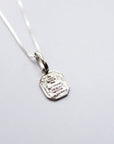 Love Token Necklace Square | Silver Necklaces Leah Alexandra   