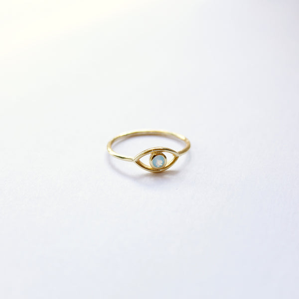 Blue Opal Eye Ring Rings P&K   