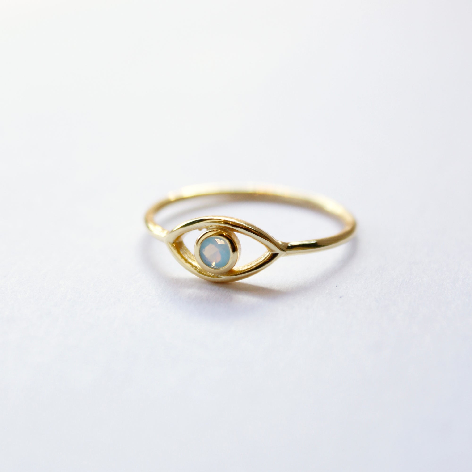 Blue Opal Eye Ring Rings P&K 6  