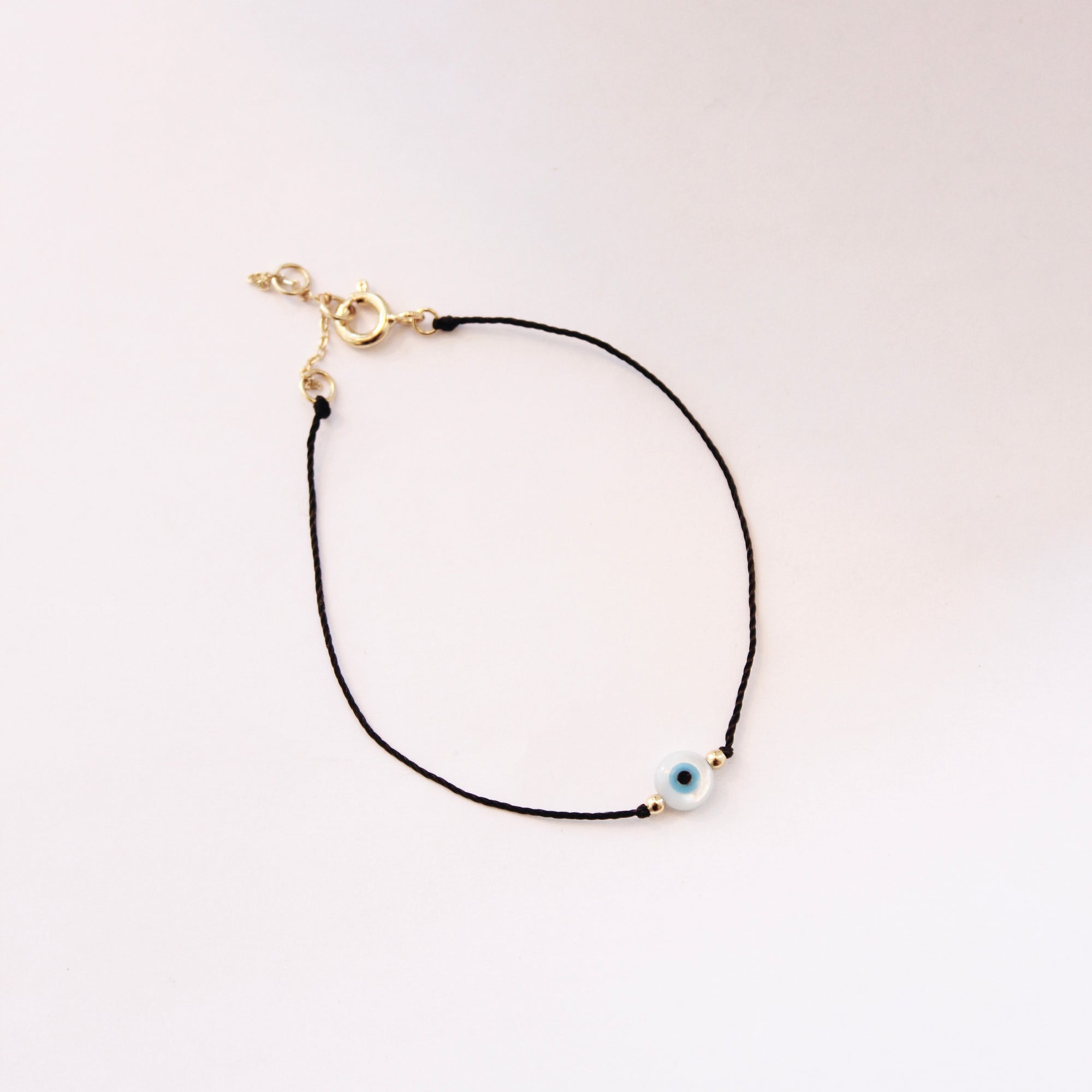 Mother of Pearl Eye Bracelet Bracelets P&K Black/Gold  