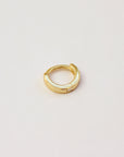 Tiny Huggie Hoop Earring | Single Earrings P&K Yellow Gold  