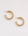 Marrakesh Twisted Hoops Earrings P&K   