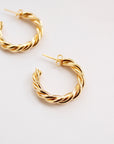 Marrakesh Twisted Hoops Earrings P&K   