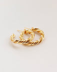 Marrakesh Twisted Hoops Earrings P&K   