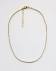 Leslie Crystal Choker Necklace Necklaces P&K Yellow gold  