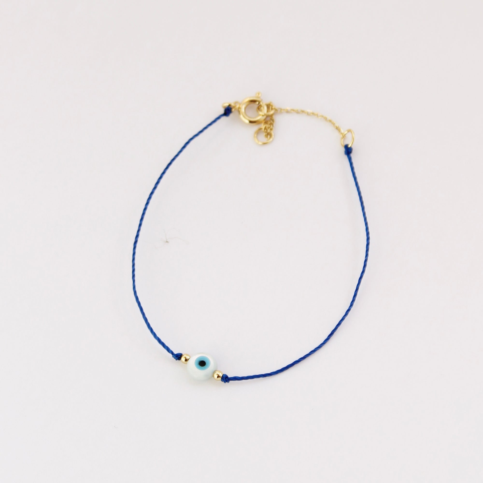 Mother of Pearl Eye Bracelet Bracelets P&K Navy Blue/Gold  