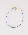Mother of Pearl Eye Bracelet Bracelets P&K Navy Blue/Gold  
